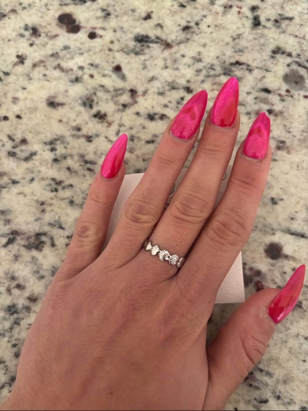 Pura Vida Silver Clam Shell Ring